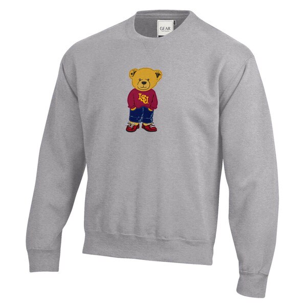 Gear College Bear Gray Crewneck Sweatshirt vendor image